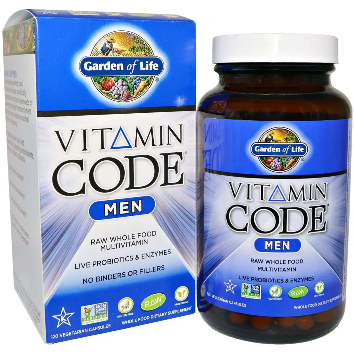 Garden of Life, Vitamin Code, Men, 120 Vegetarian Capsules
