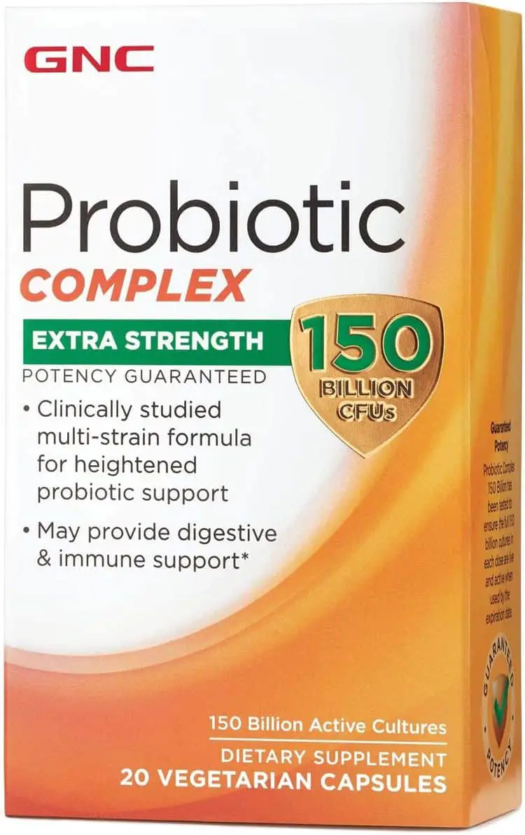 GNC Probiotic Complex Extra Strength with 150 Billion CFUs, 20 Capsules ...