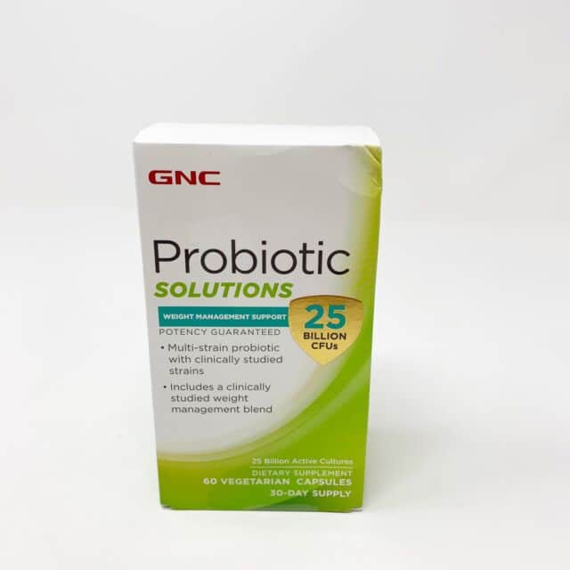 GNC Probiotic Solutions Weight Management Support 25 Billion CFUs 60 ...