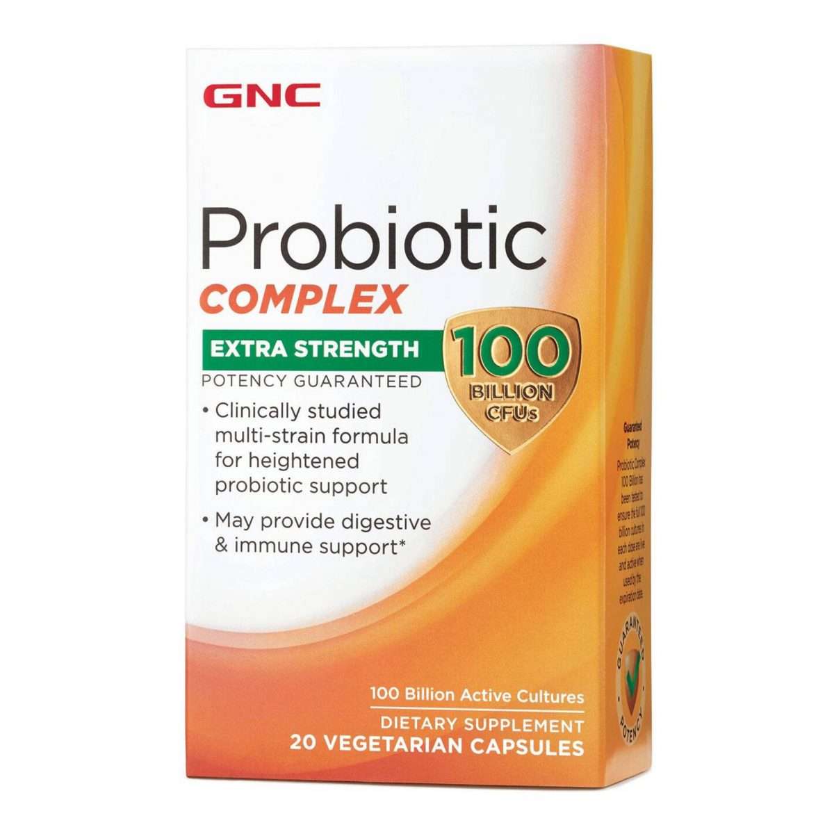 GNC Ultra Probiotic Complex 100 Billion CFUs  20 Vegetarian Capsules ...
