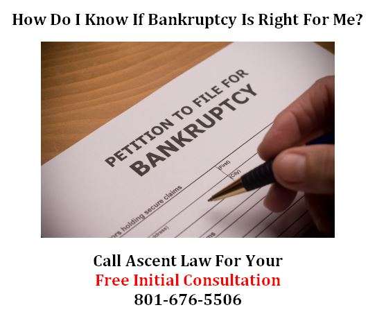 How do I know when filing for bankruptcy is a good idea?
