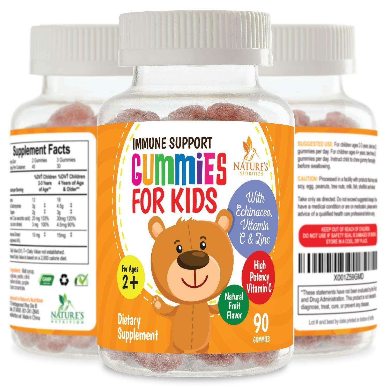 Immune System Booster Support Gummy Vitamin For Kids w ...
