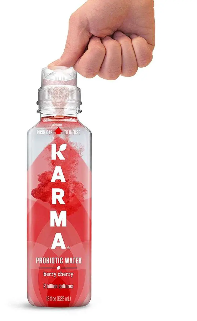 Karma Wellness Flavored Probiotic Water, Berry Cherry, 18 ...