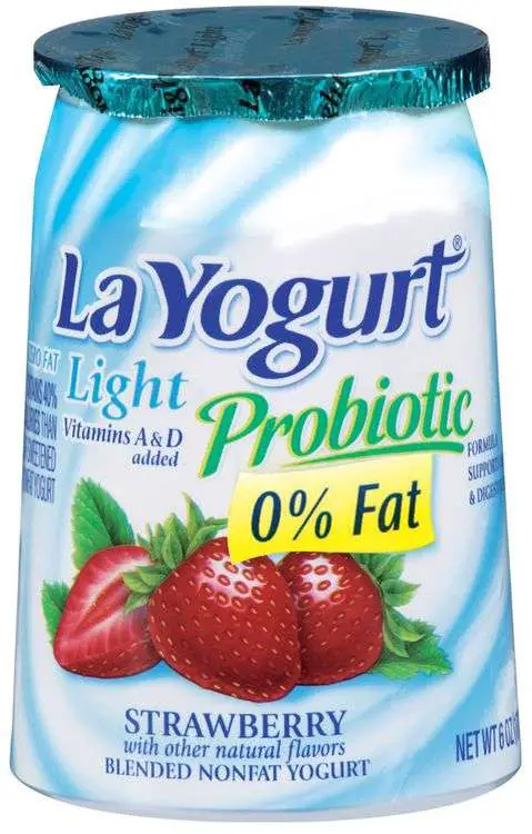 La Yogurt® Light Probiotic Strawberry Blended Nonfat ...