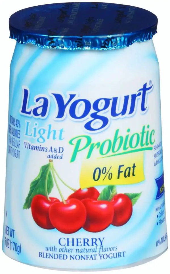 La Yogurt Probiotic Cherry Original Blended Low