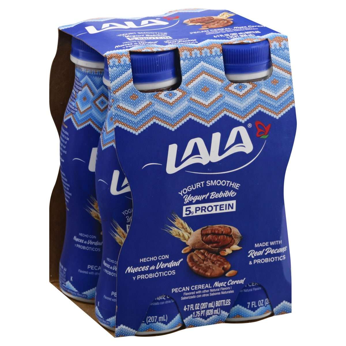 LALA Pecan Cereal Probiotic Yogurt Drink, 7 oz Bottles (Pack of 4 ...