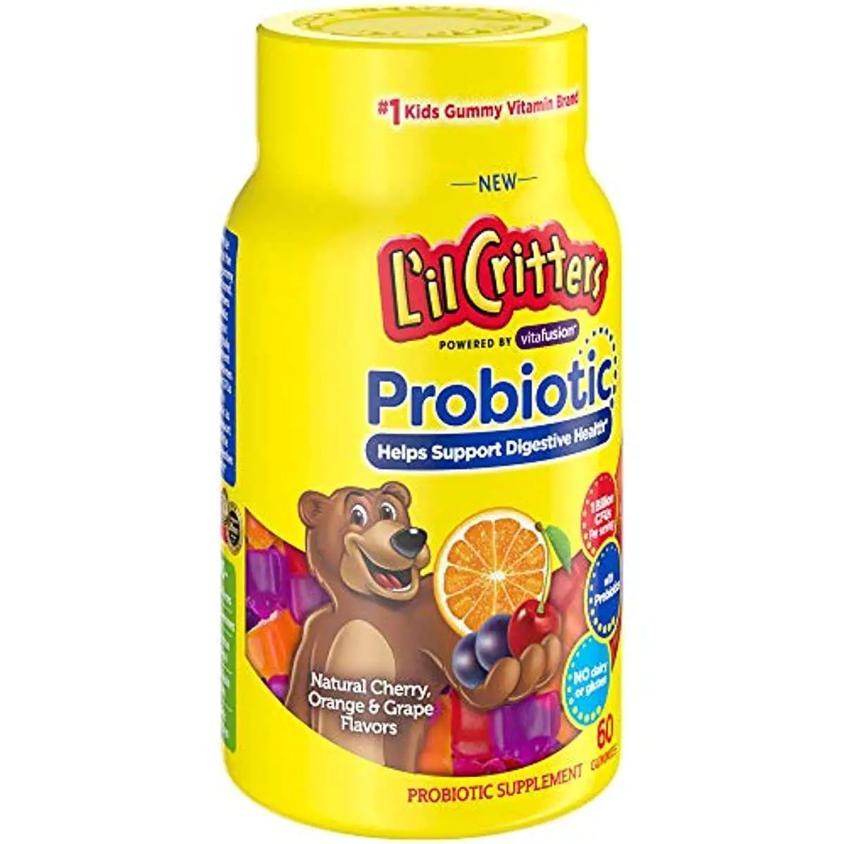 Lil Critters Kids Probiotics Gummies, 60 Count, With ...