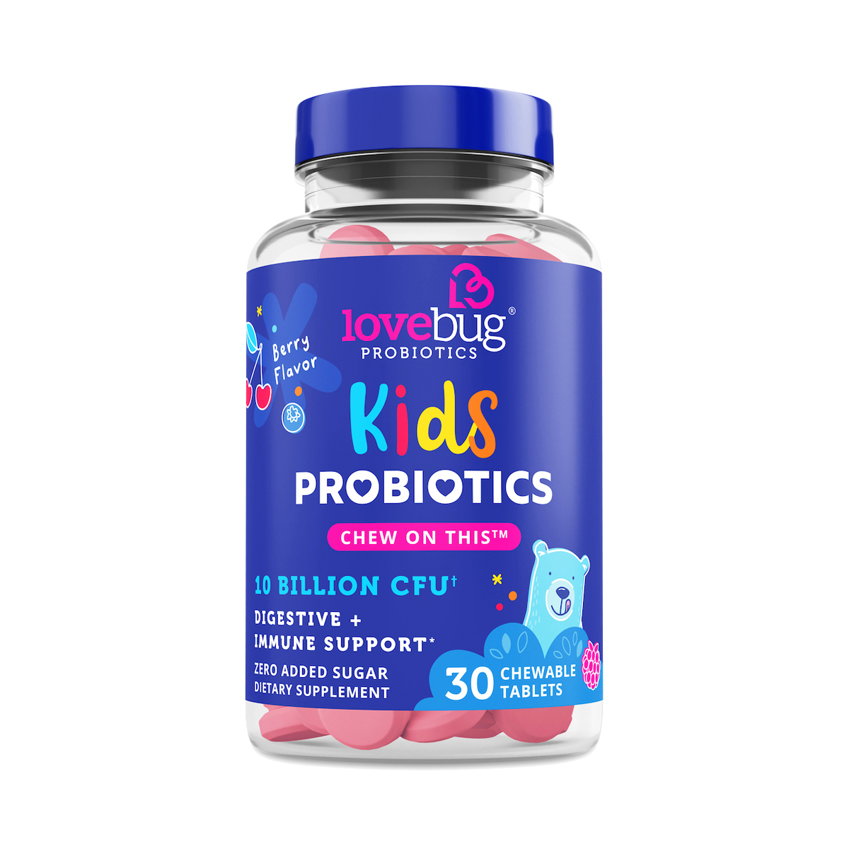 LoveBug Probiotics Chewable Kids Probiotic