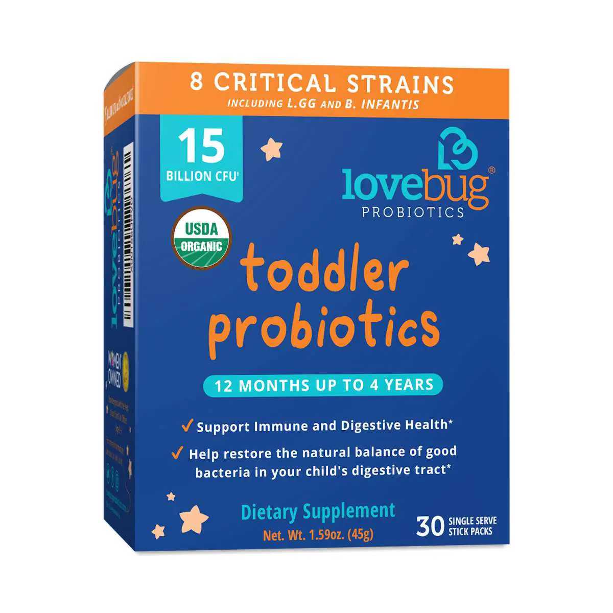 LoveBug Probiotics Toddler Probiotics, Organic, 12 months