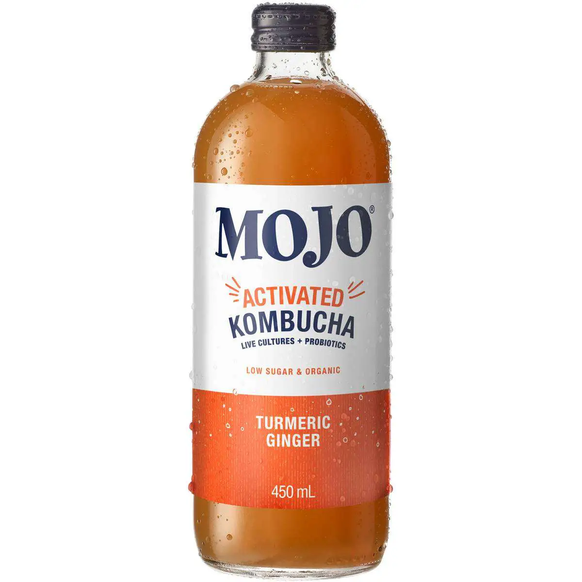 Mojo Kombucha Organic Sparkling Probiotic Turmeric Trio 450ml