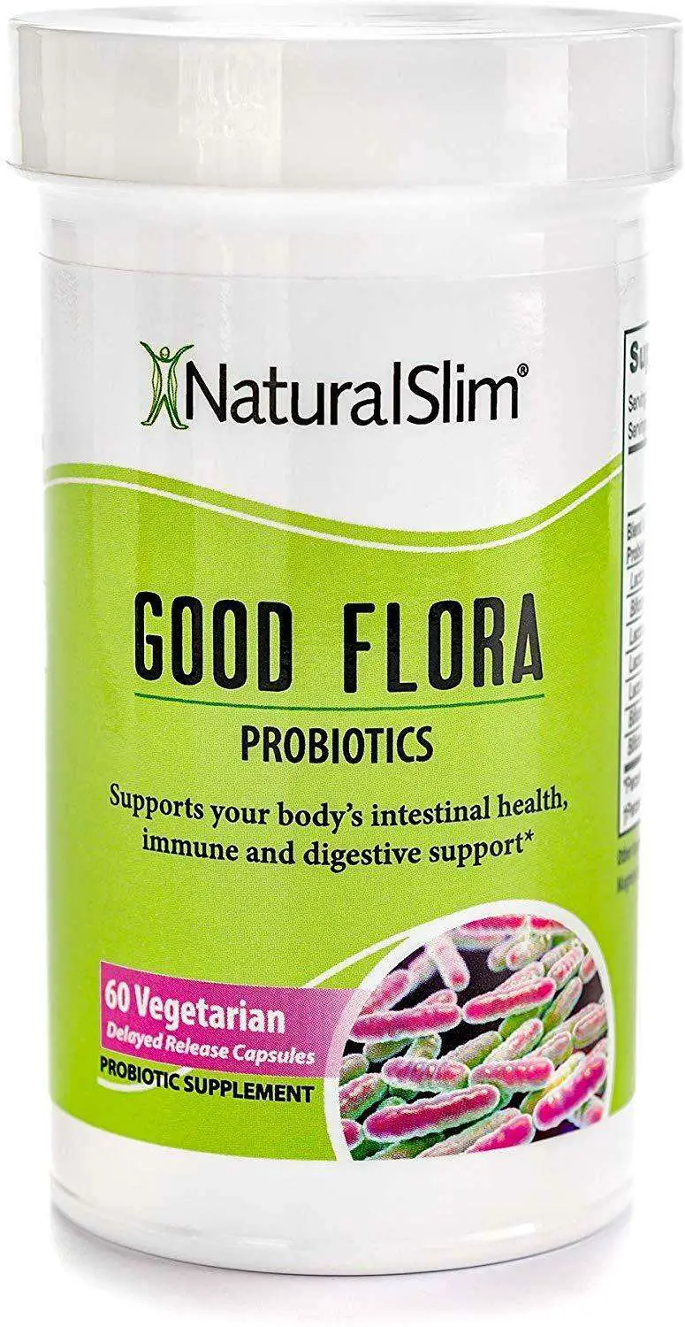 NaturalSlim Good Flora Probiotic Supplement for Men &  Women