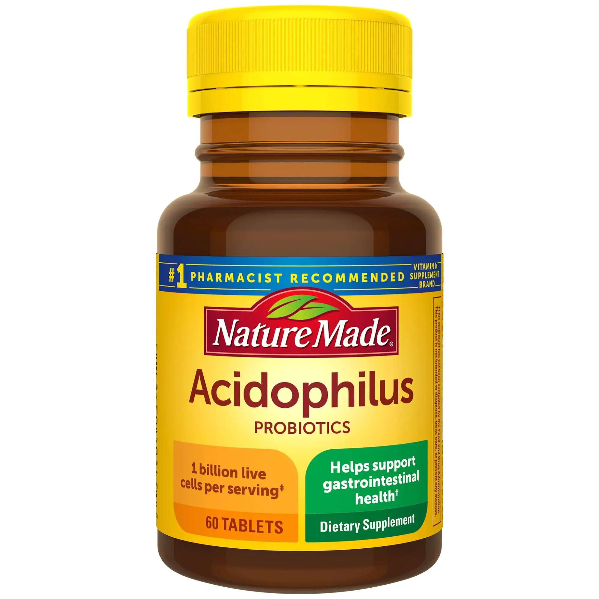 Nature Made Acidophilus Probiotics 1 Billion CFU Per ...