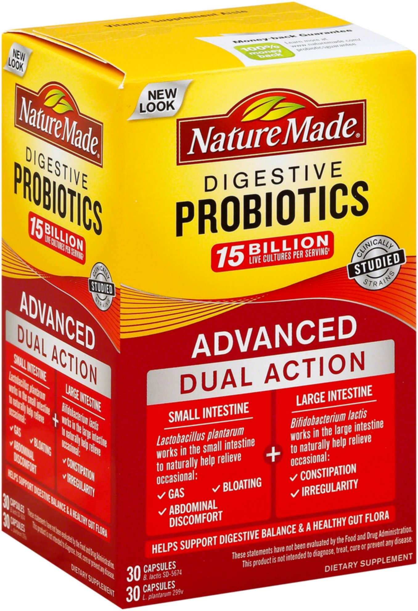 Nature Made Digestive Probiotics Advanced Dual Action ...