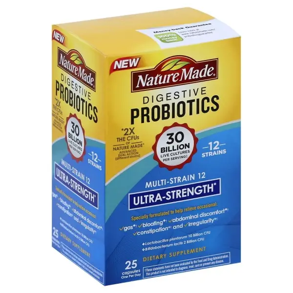 Nature Made Ultra Strength Probiotic Capsules, 2 25 Each