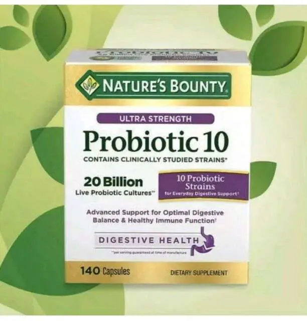 Natureâs Bounty Ultra Strength Probiotic 10 Capsules