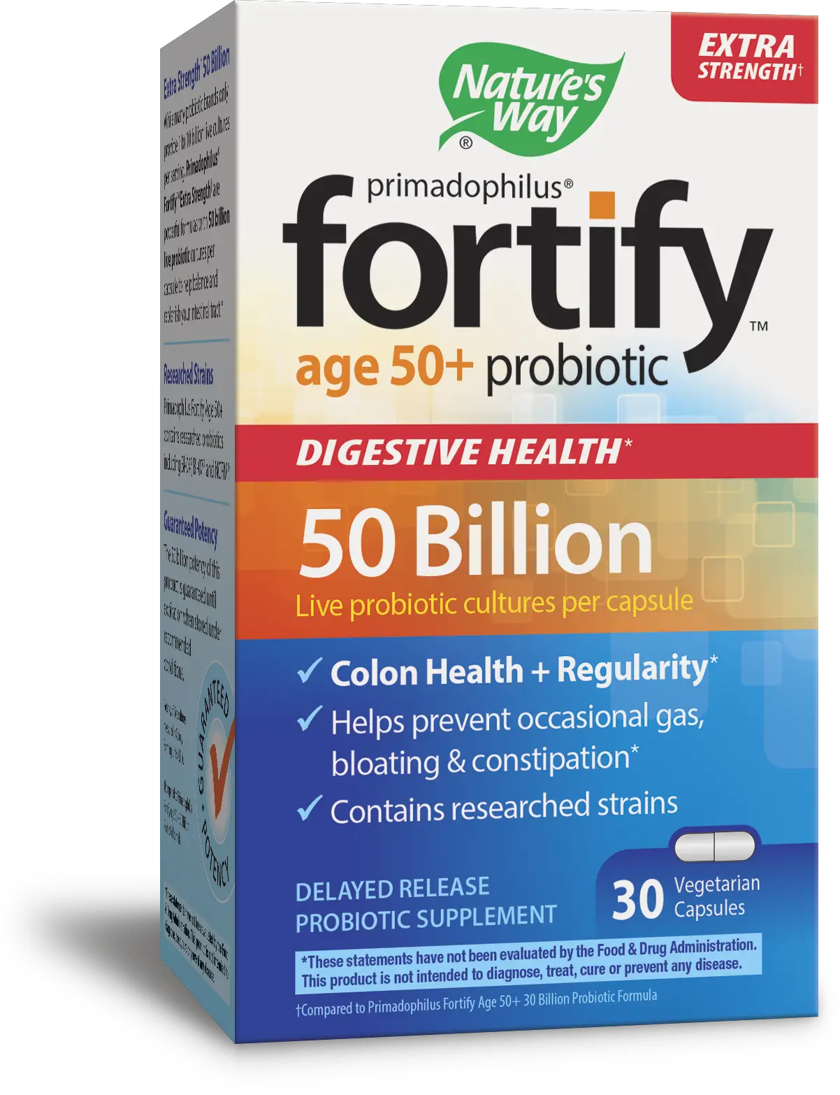 Natures Way Fortify Age 50+ Extra Strength Probiotic ...