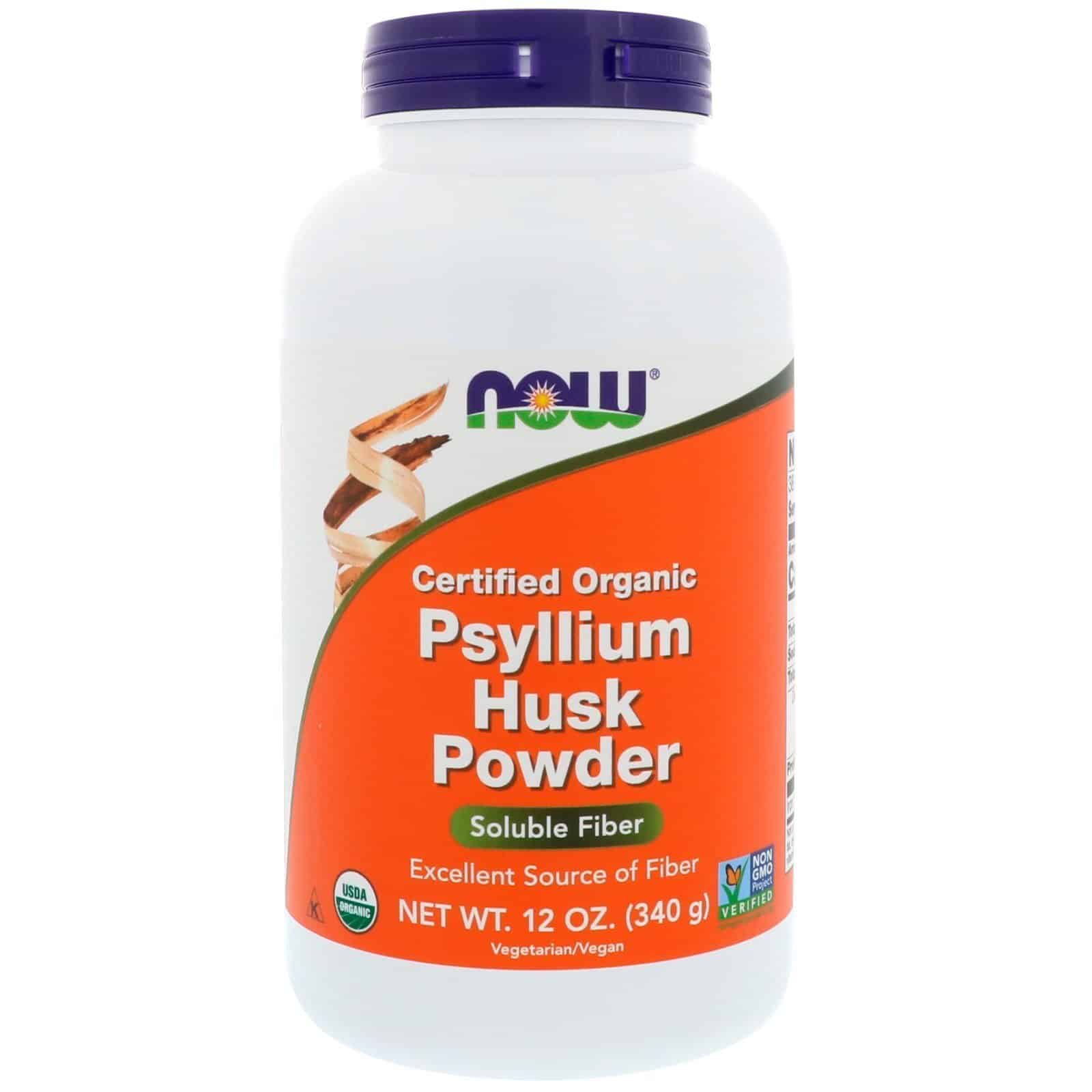 Now Foods, Certified Organic, Psyllium Husk Powder, 12 oz (340 g)