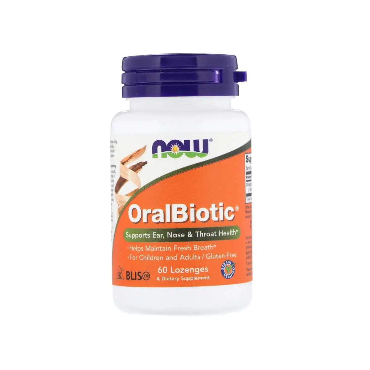 Now OralBiotic Oral Probiotics 60 lozenges : onthenose