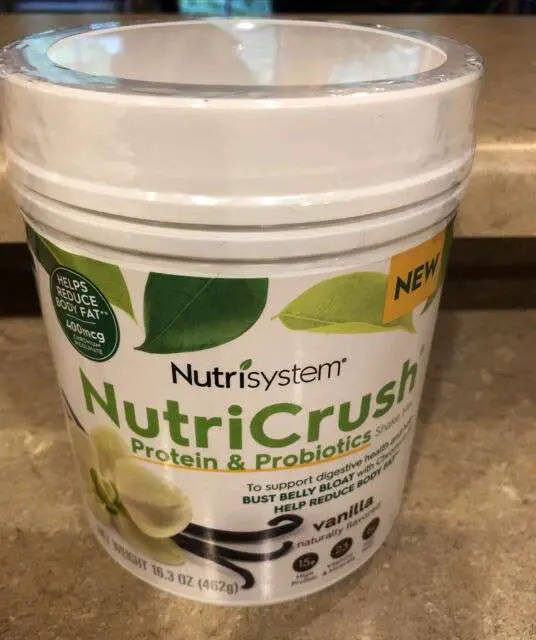 Nutrisystem Nutricrush Protein Probiotic Shake Mix Vanilla ...