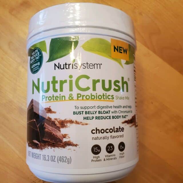 Nutrisystem NutriCrush Protien &  Probiotics Shake Mix Chocolate 16.3 oz ...