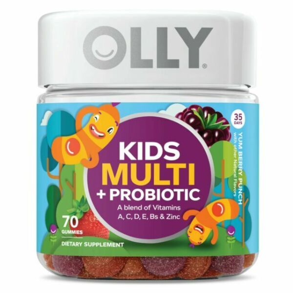 Olly Kids Multi Probiotic Yum Berry Punch 70 Gummies for sale online