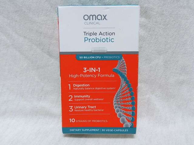 Omax Triple Action Probiotic 30 Capsules for sale online