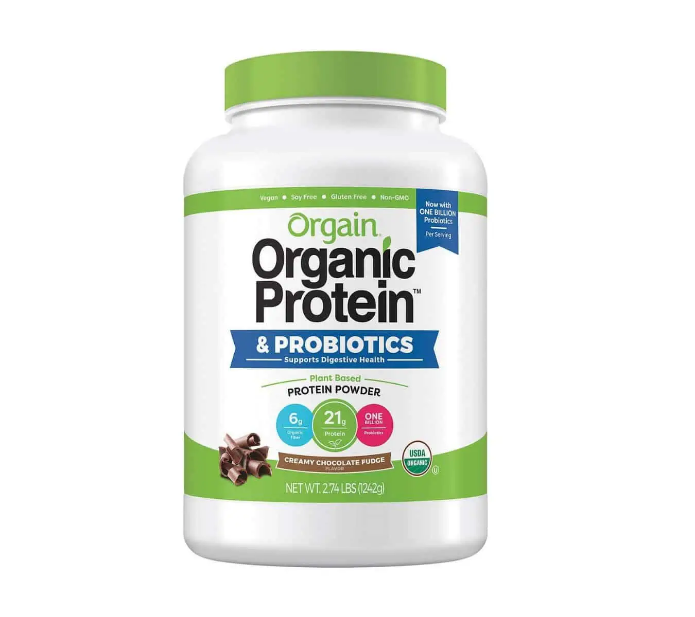Orgain Organic Plant Protein &  Probiotics Powder ææ©æ¤?ç©èç½ç² + ççè?