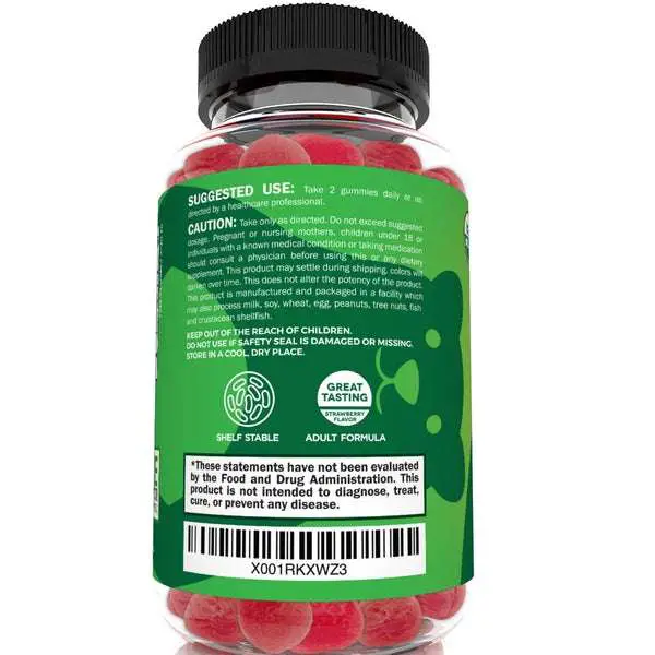 Organic Probiotic Gummies  5 Billion CFU Per Serving