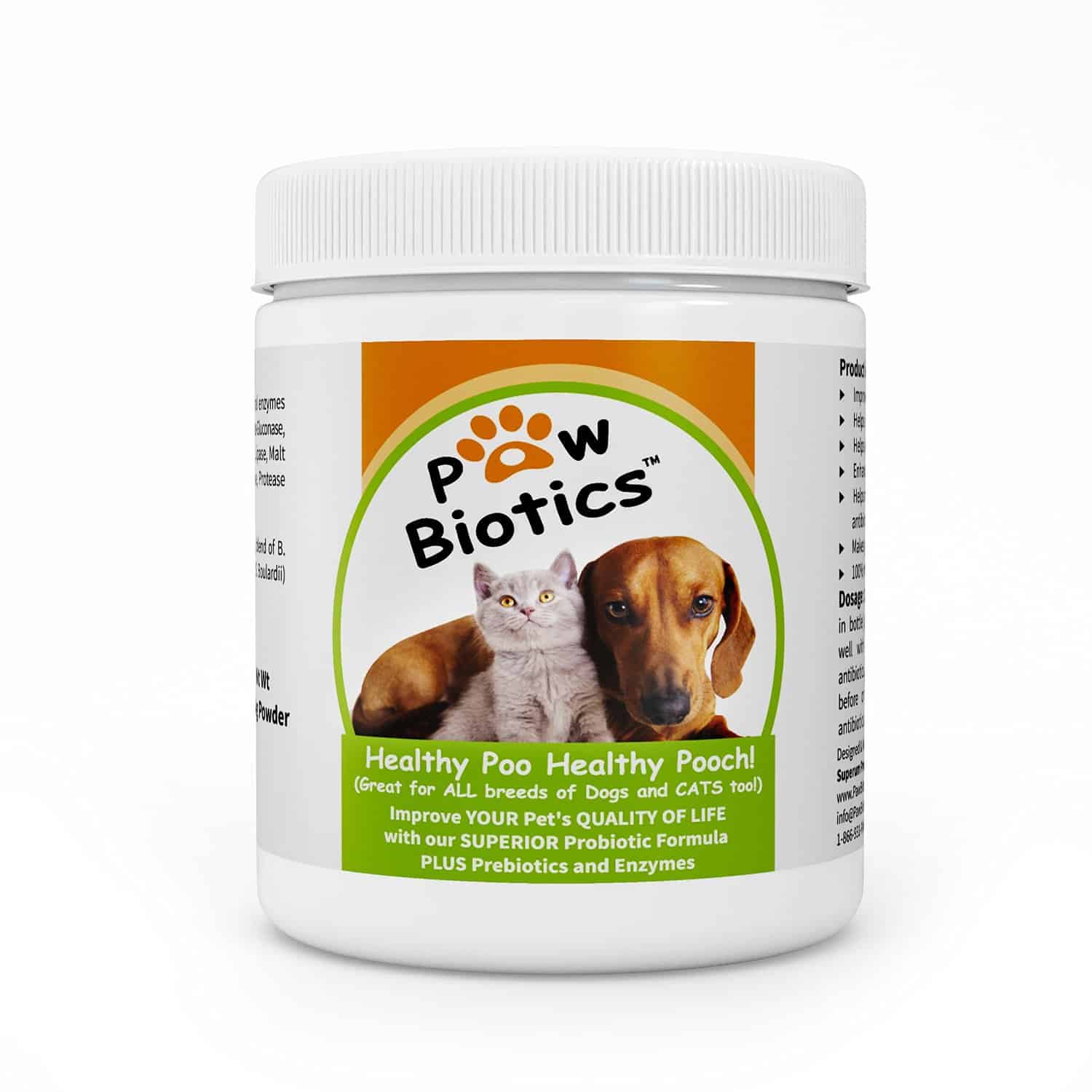 Pawbiotics Ear Health Probiotic Pet Food Additive Powder Supplement ...