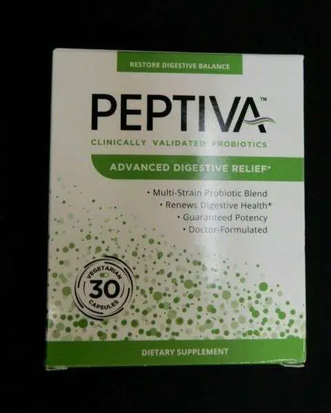 Peptiva Advanced Digestive Relief Clinically Validated Probiotics 30 ...