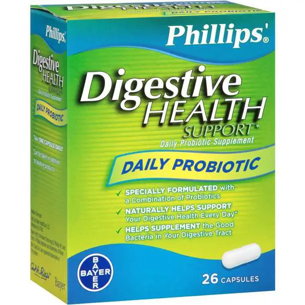 Phillips Digestive Health Daily Probiotic Capsules, 26 Ct ...