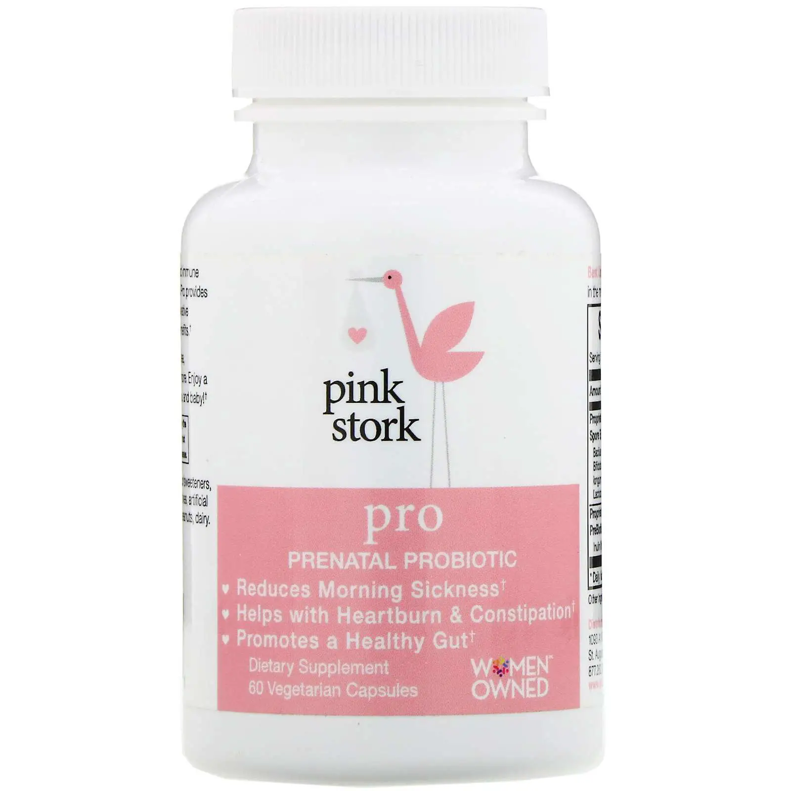 Pink Stork, Pro, Prenatal Probiotic, 60 Vegetarian ...