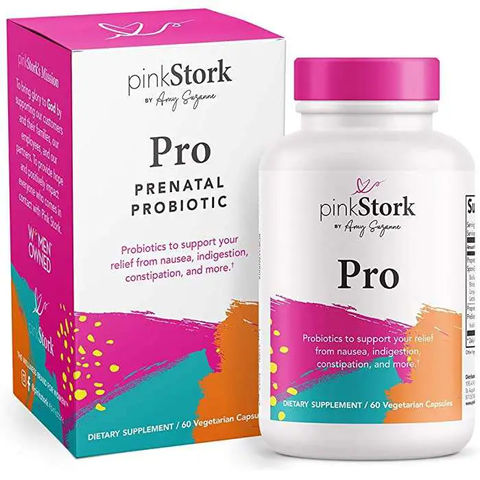 Pink Stork Pro: Prenatal Probiotics for Women 60 Capsules ...