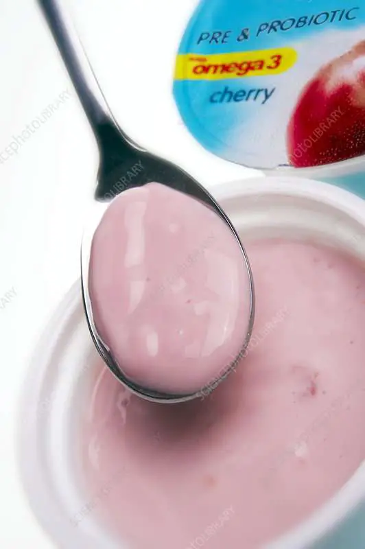Prebiotic yoghurt