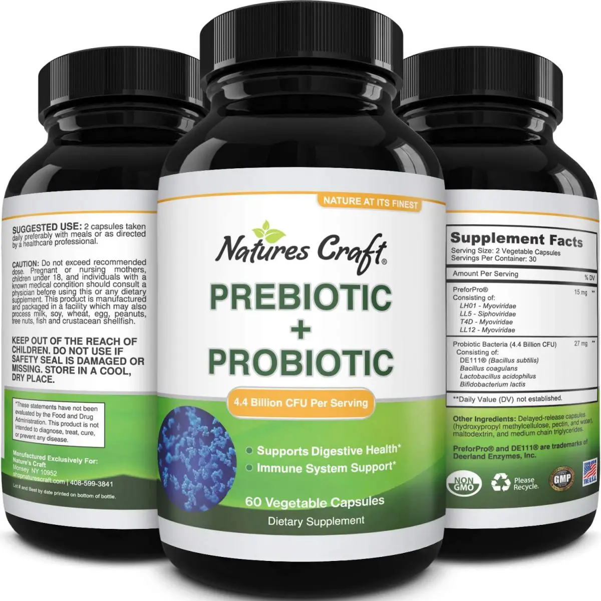 Prebiotics and Probiotics Gut Health Supplement