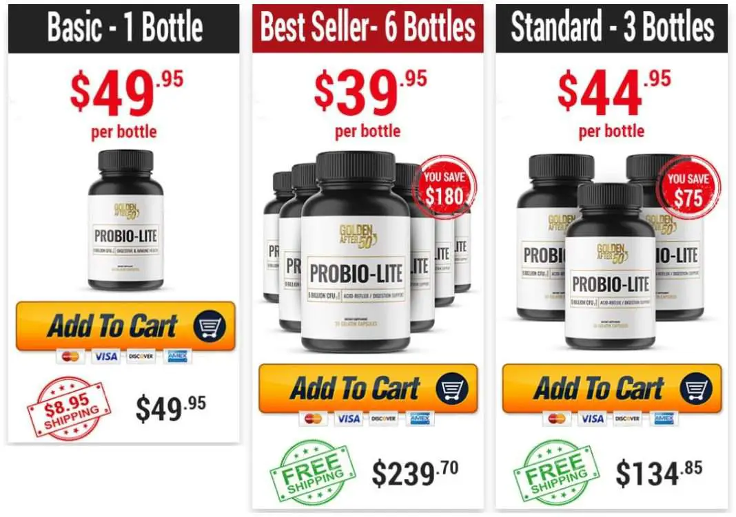 ProbioLite by Golden After 50: Reduce Acid Reflux, Results &  Price Official
