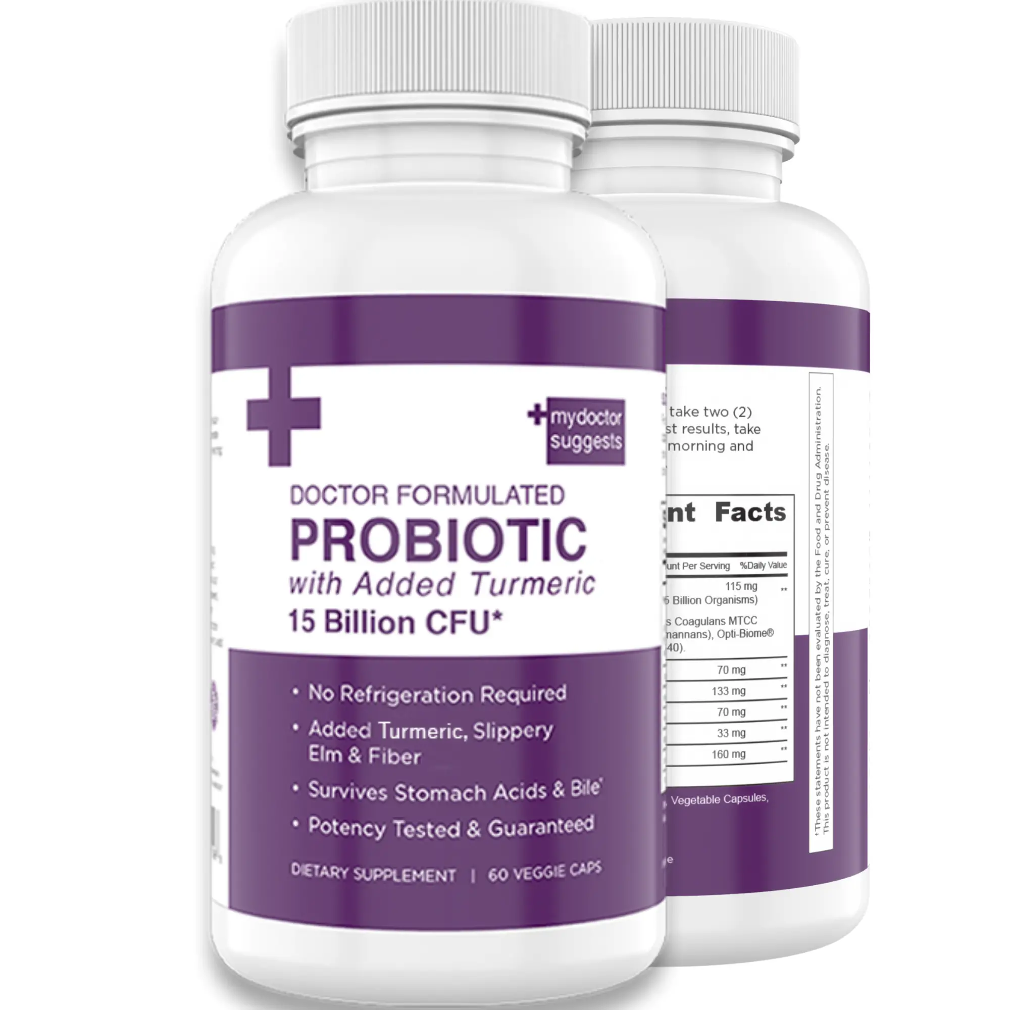 Probiotic Plus with Prebiotics &  Added Turmeric