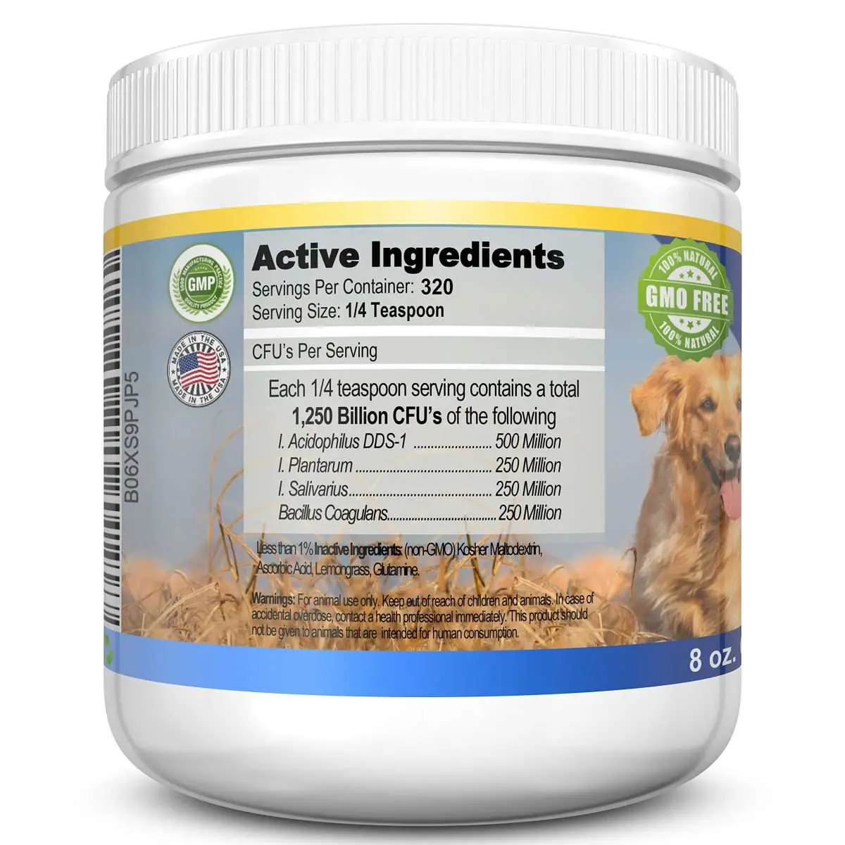 Probiotic Supplement for Dogs Elite Dog Probiotics Powder by Elite Pet ...