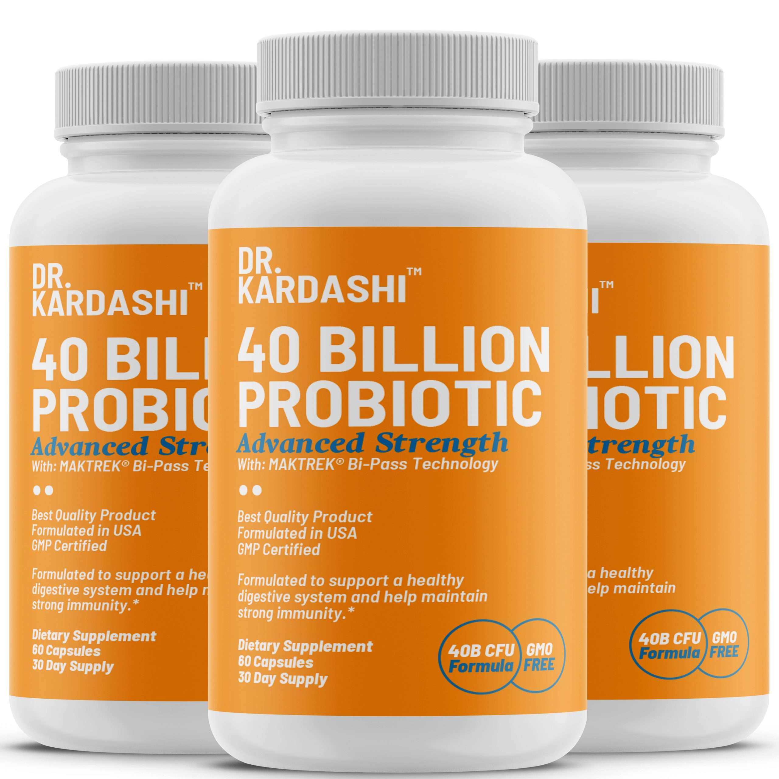 Probiotics 40 Billion High Potency, Probiotic Supplement ...