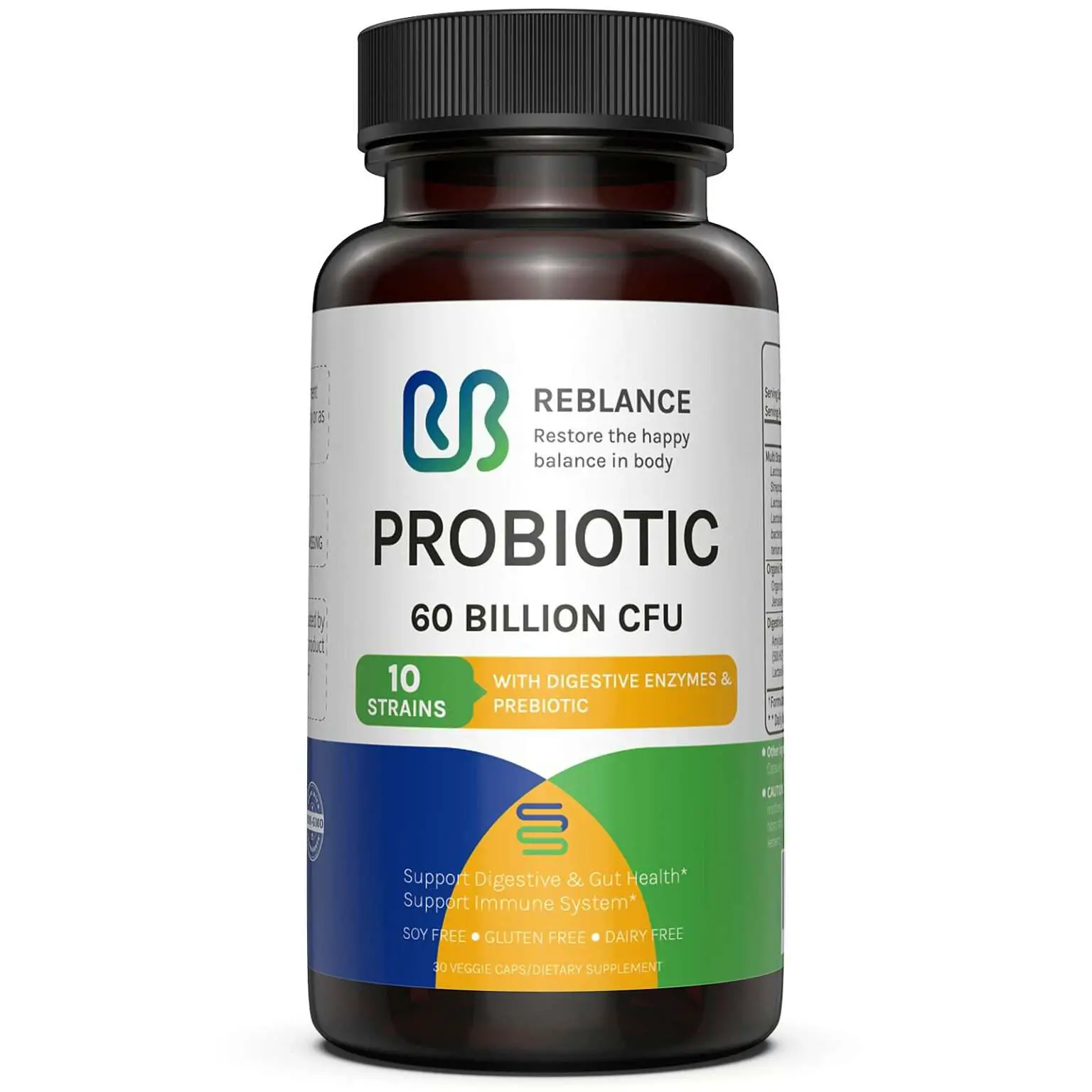 Probiotics 60 Billion CFU with 10 Probiotic Strains ...