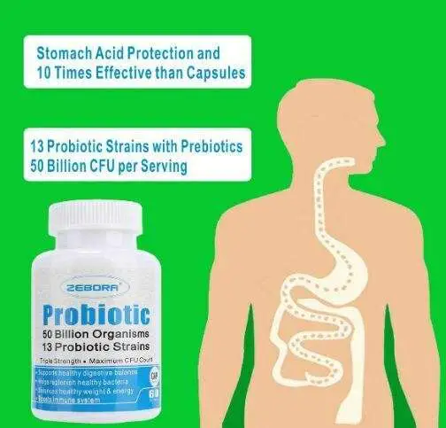 Probiotics Immune System Digestive 50 Billion CFUs 13 ...