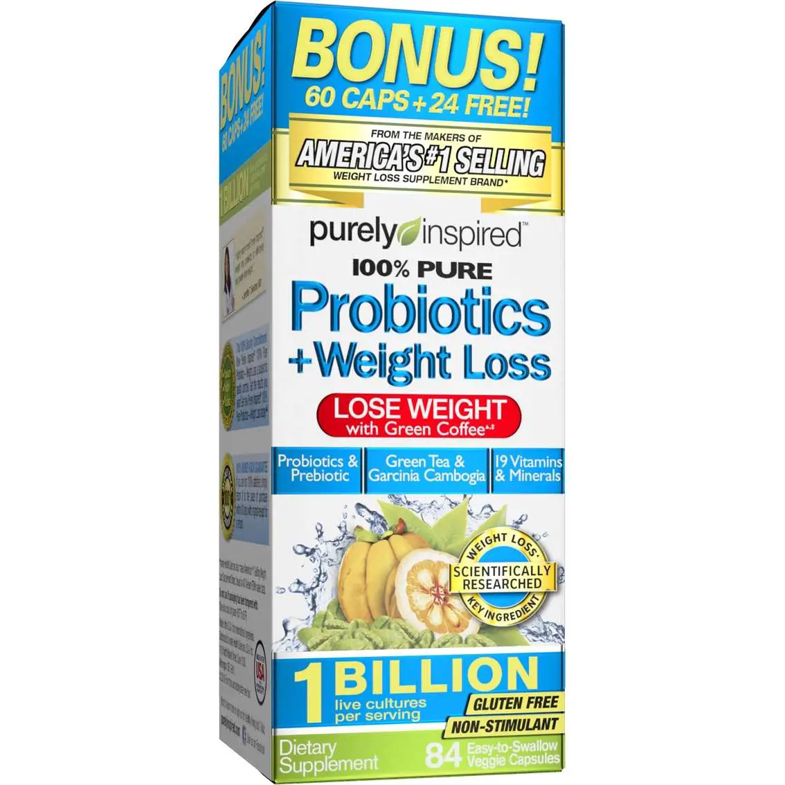 Purely Inspired Probiotics And Weight Loss 84 Pk.