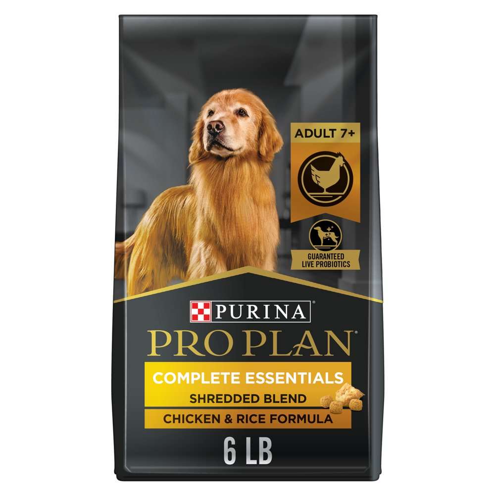 Purina Pro Plan Senior Dog Food With Probiotics for Dogs, Shredded ...