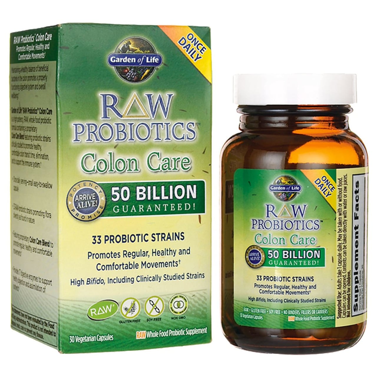 RAW Probiotics Colon Care 30 vcaps