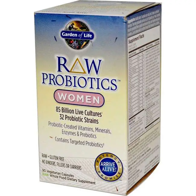 RAW Probiotics Women 85 billion 90 Vegetarian Capsules by ...