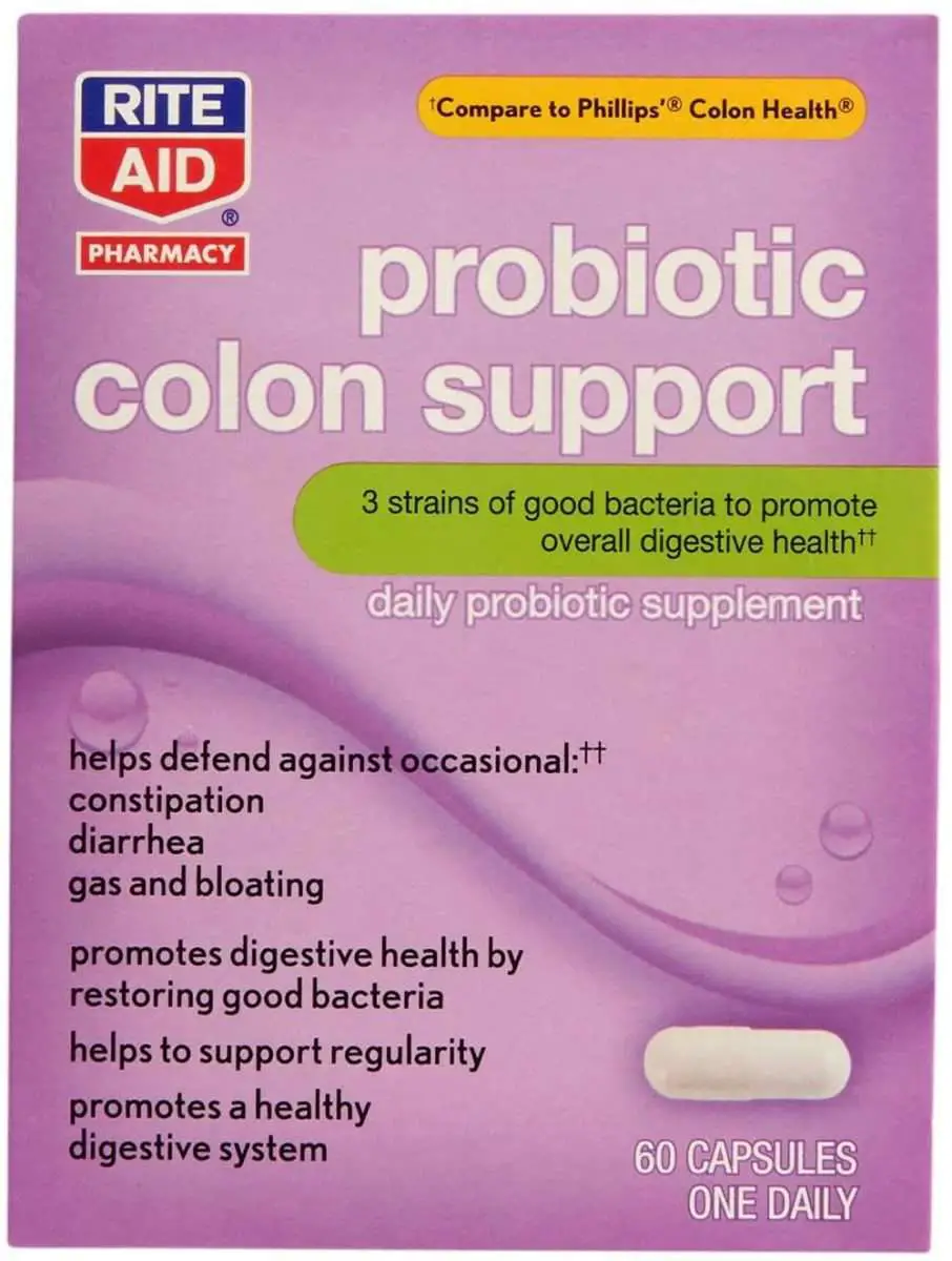 Rite Aid Probiotic Colon Support Capsules