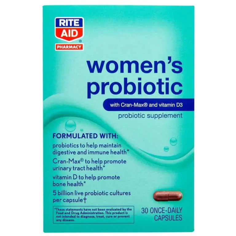 Rite Aid Womens Probiotic Supplement with Cran