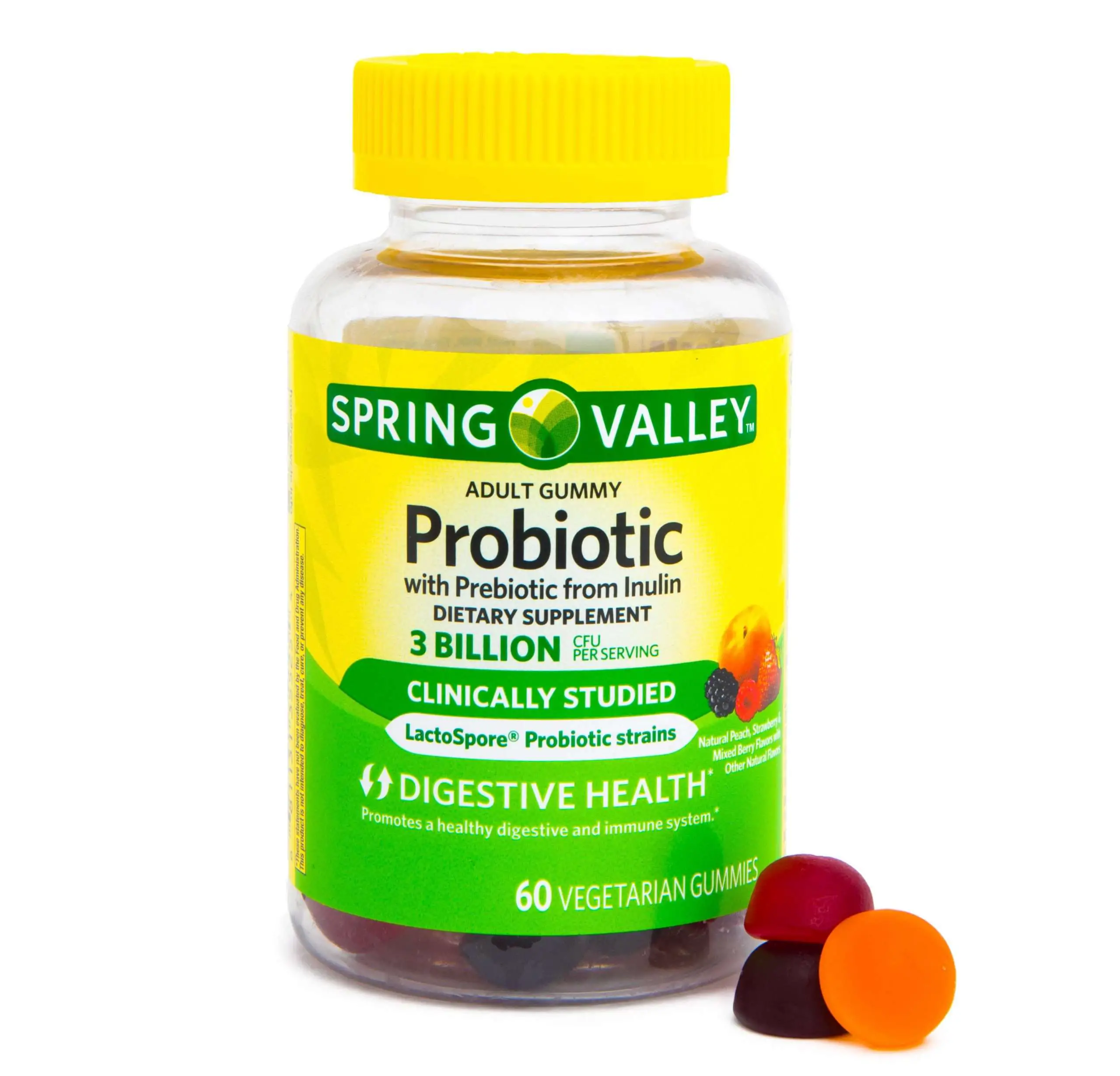 Spring Valley Adult Probiotic + Prebiotic Gummies, 60 ...