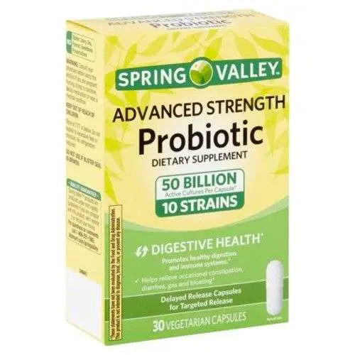 Spring Valley Advanced Strength Probiotic Dietary ...