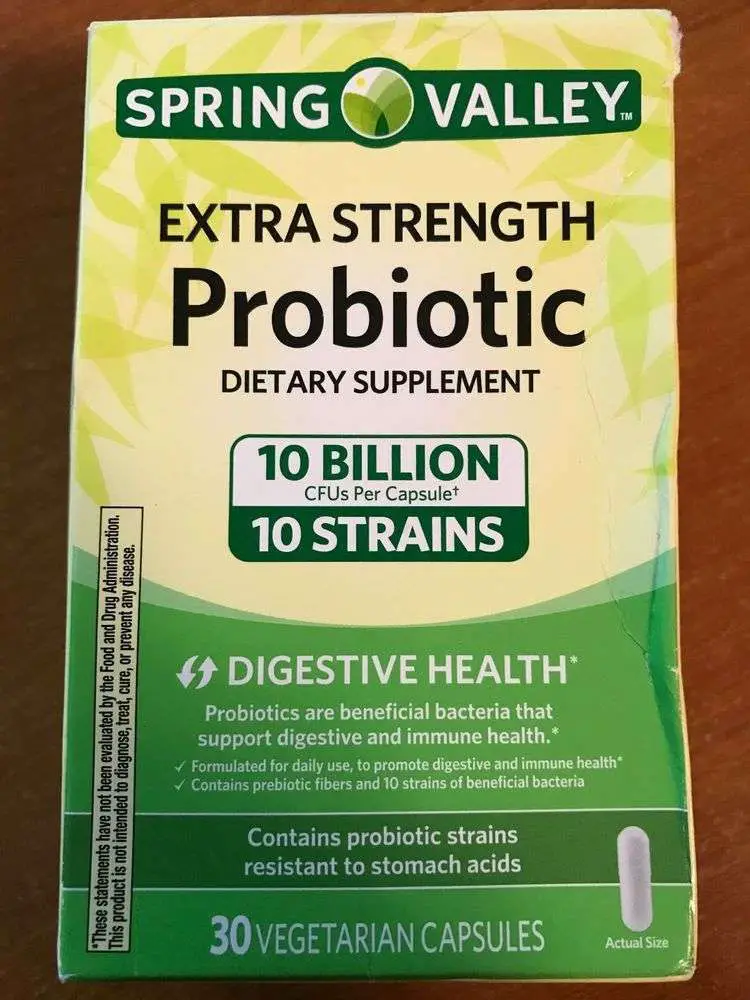Spring Valley Extra Strength Probiotic Dietary Supplement ...